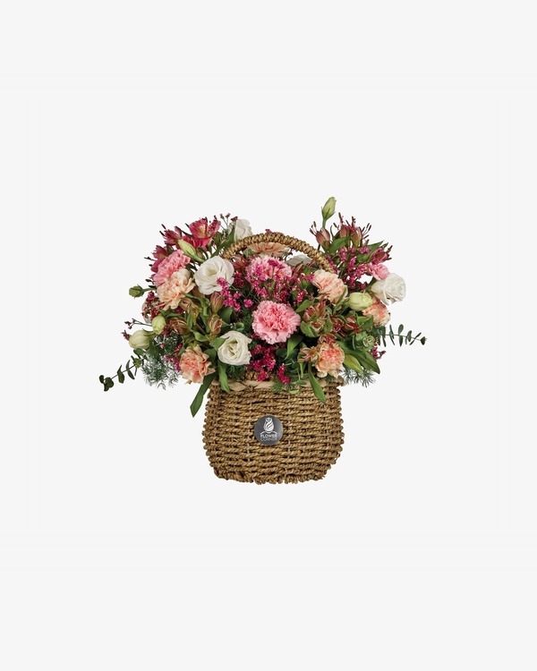 Blushing Meadow Basket