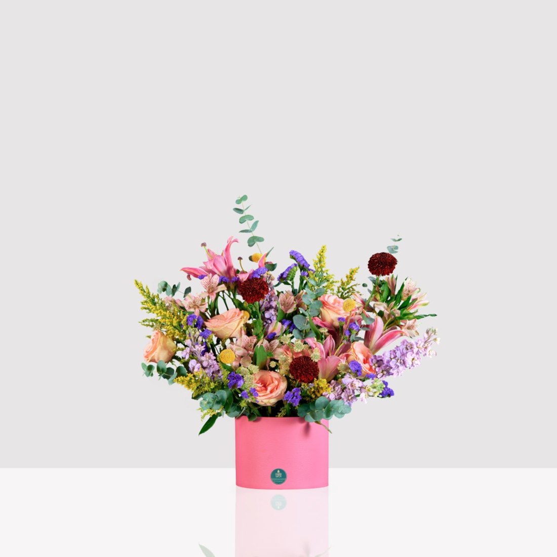 Golden Elegance Flower Box
