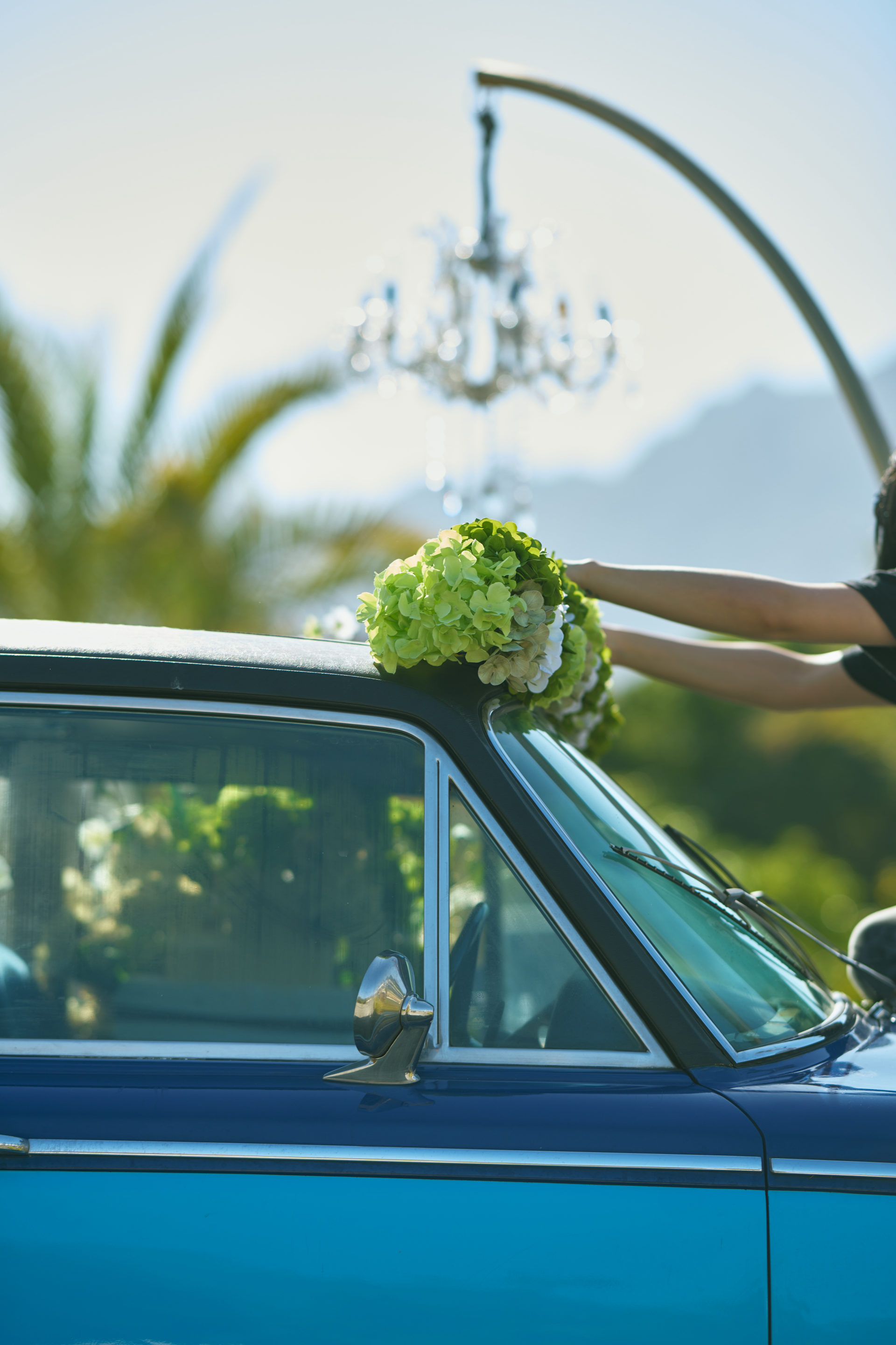 Flower Corner decorated classic wedding car — DSC_0050