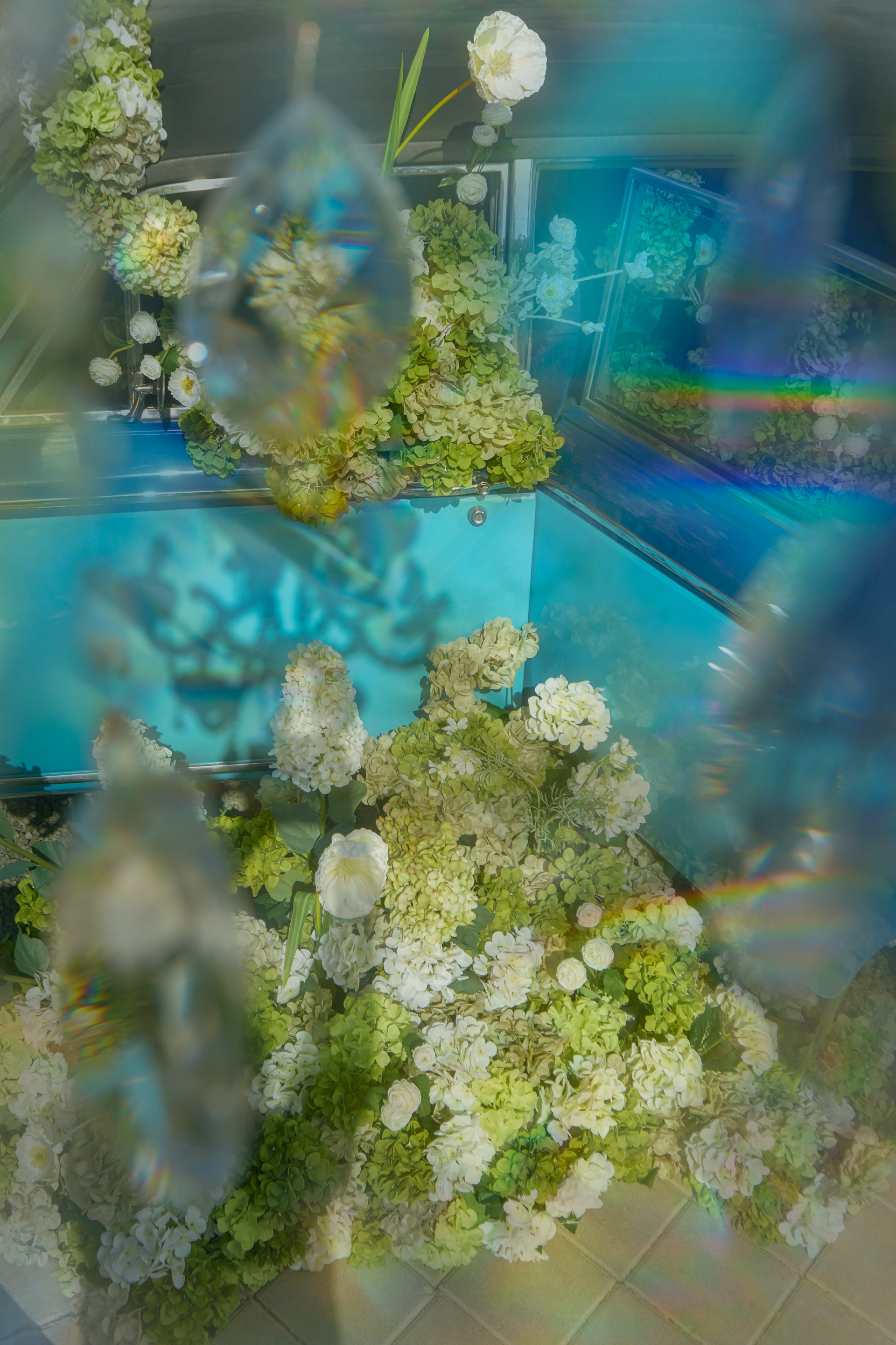 Flower Corner decorated classic wedding car — DSC_0149