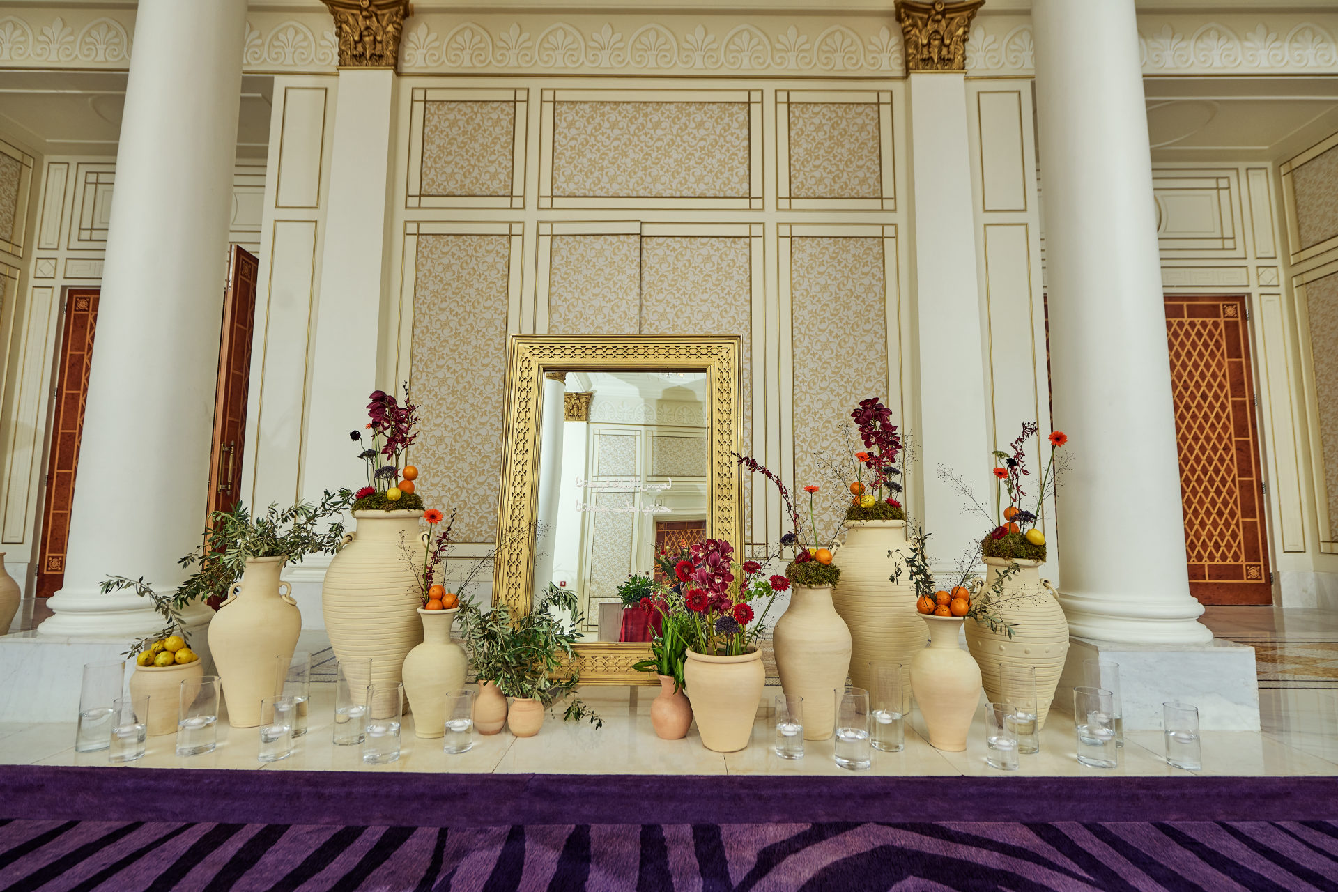Ballroom and venue floral styling for a Dubai event, by Flower Corner — photo 151