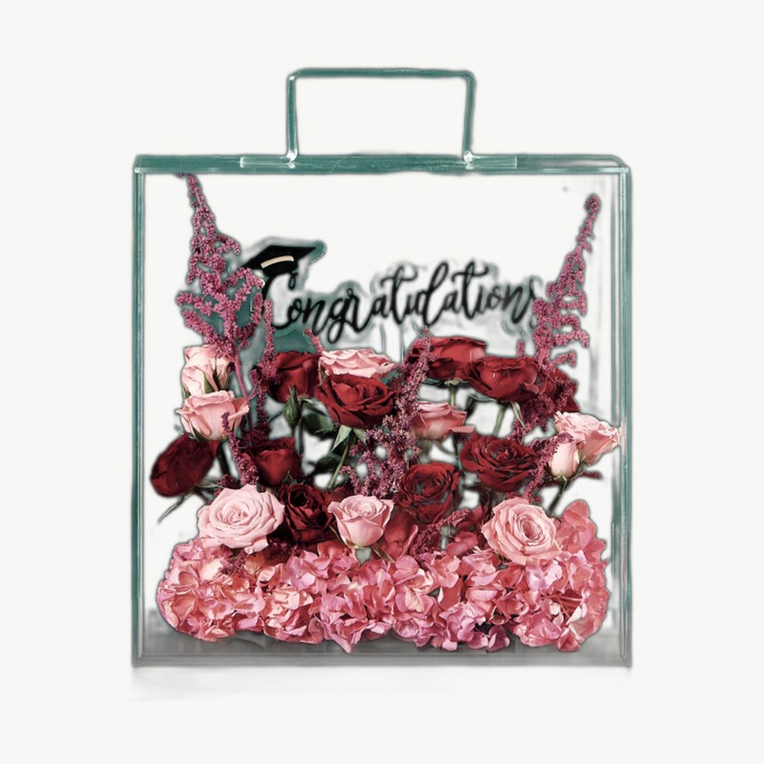 Congrats Flower Frame