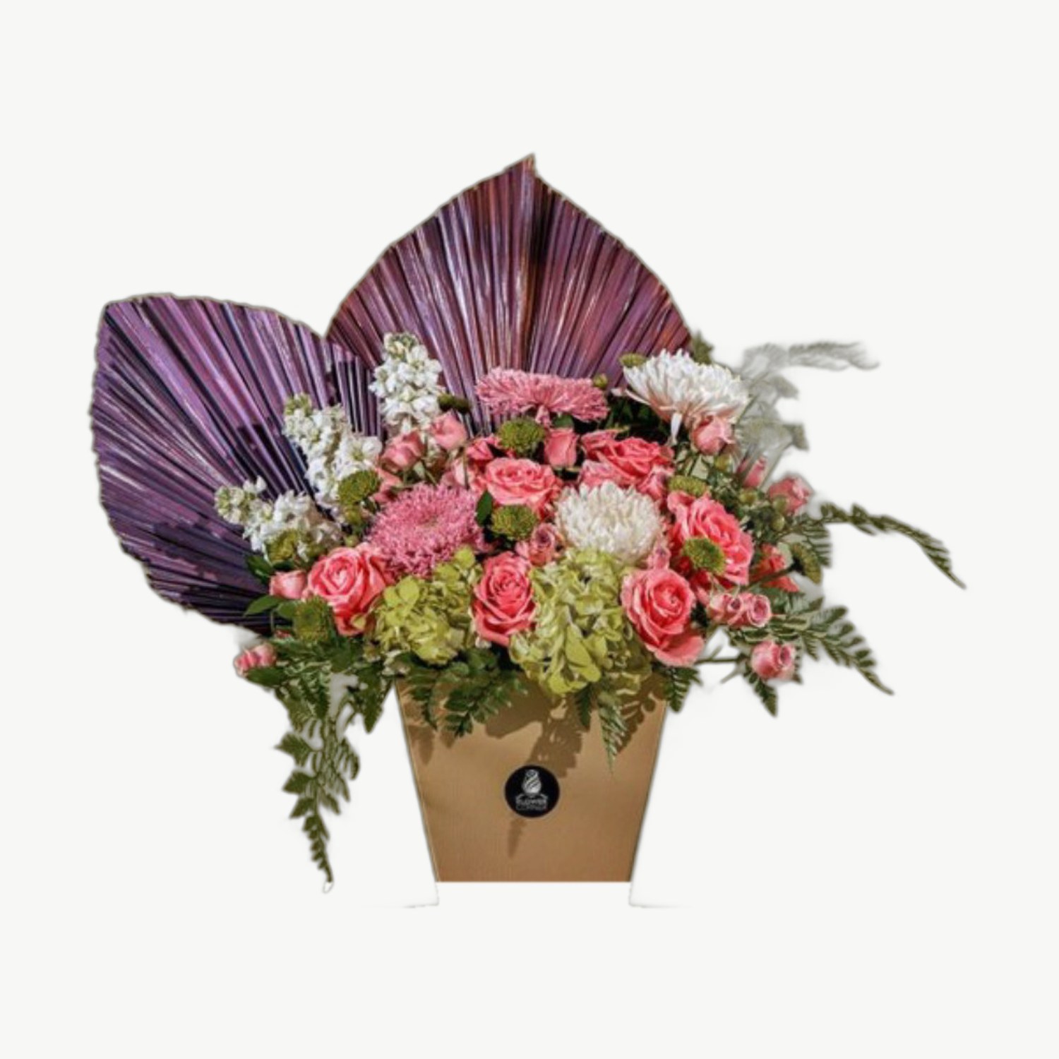 Purple Palm Pot