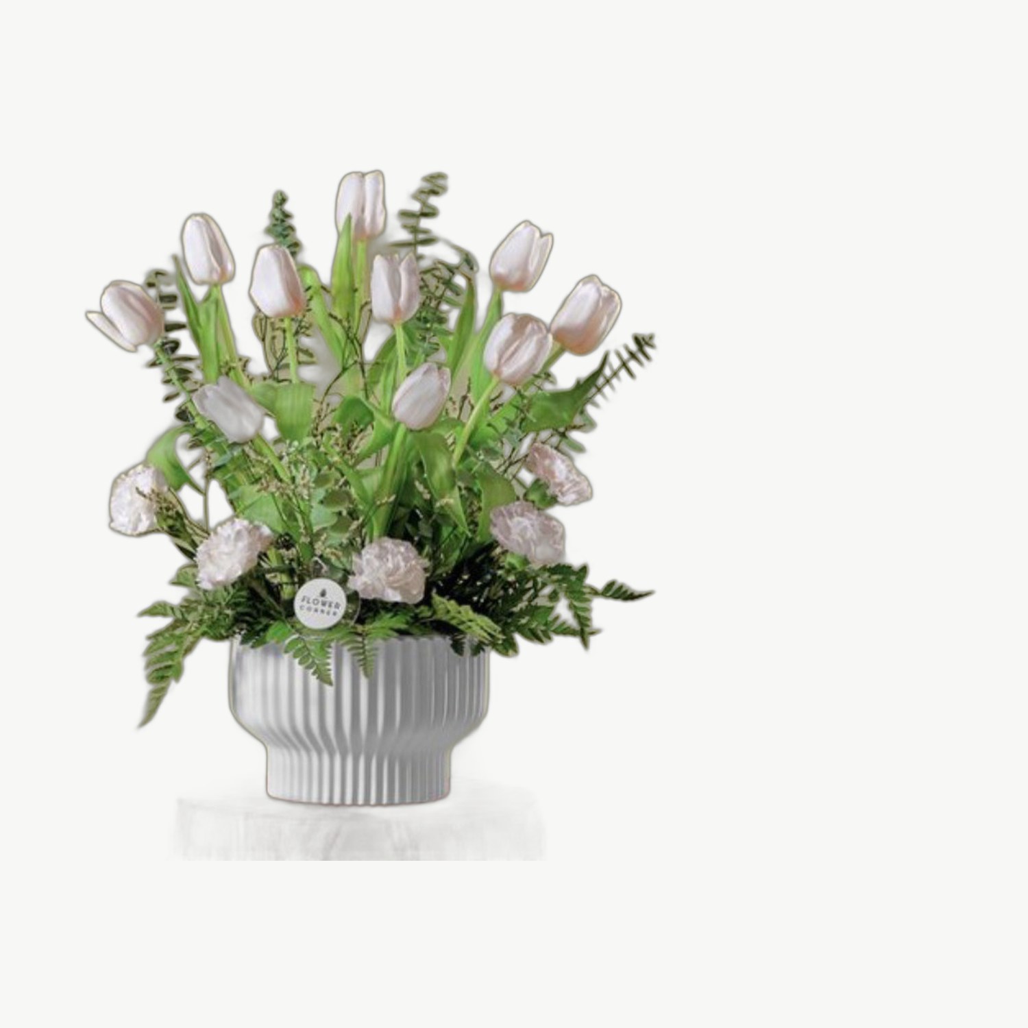 White Tulip Vase
