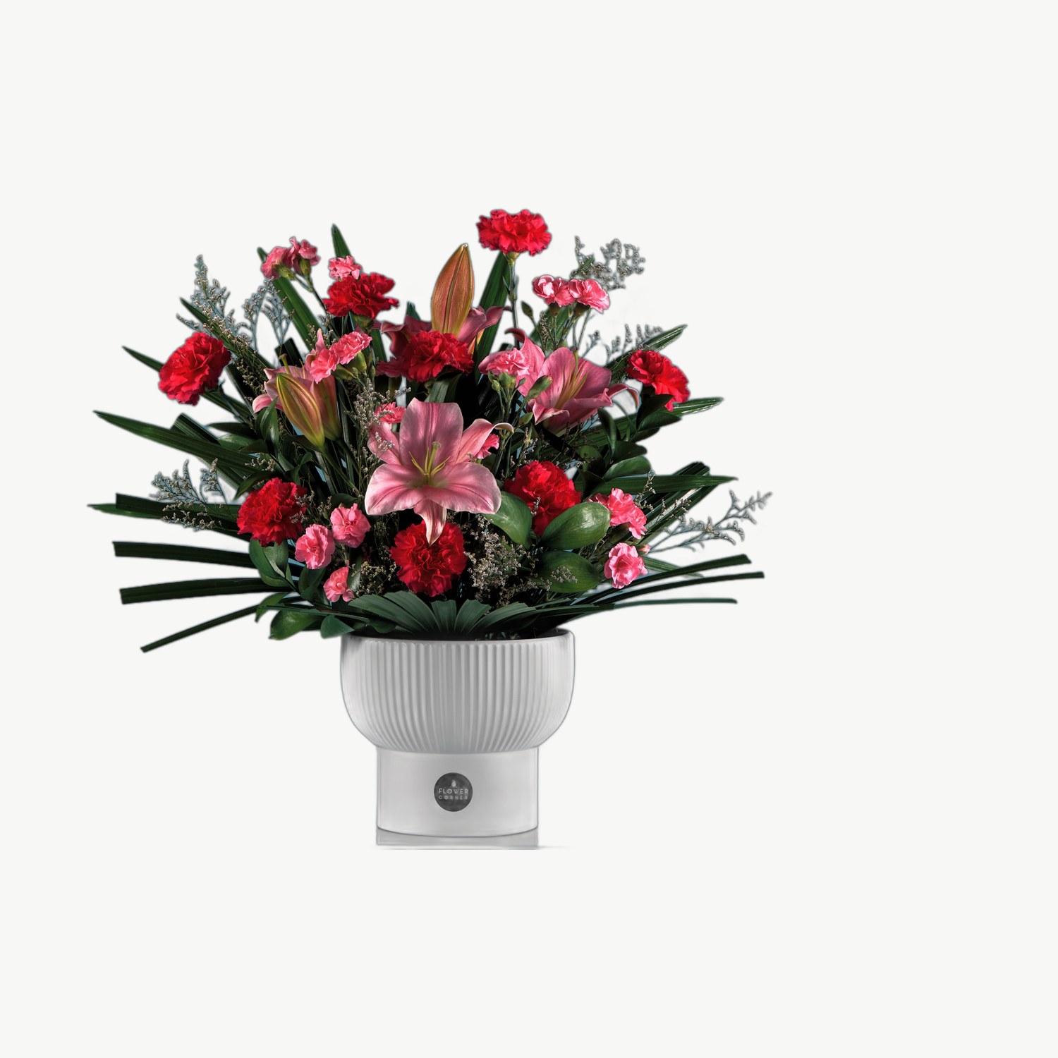 Ruby Lily Vase