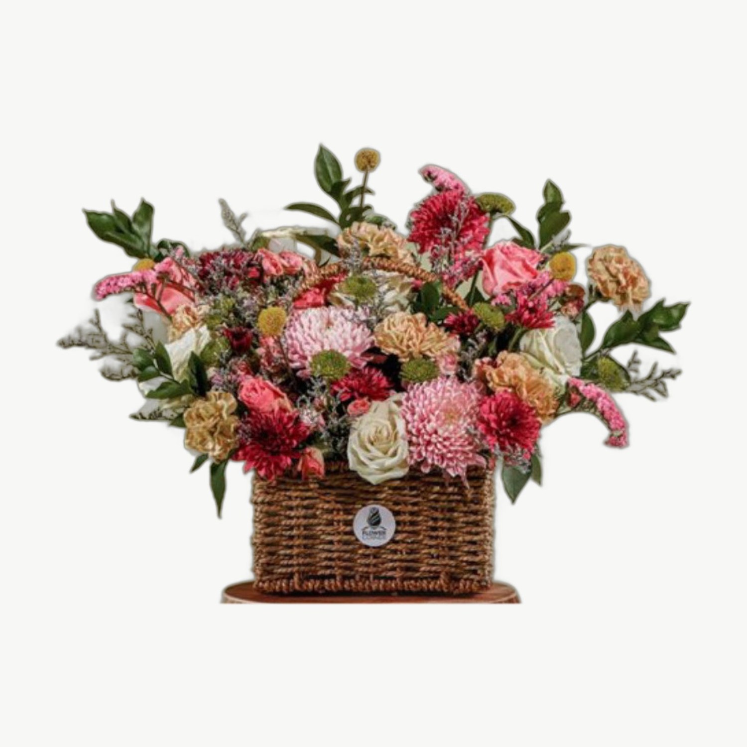 Pink Rose Basket