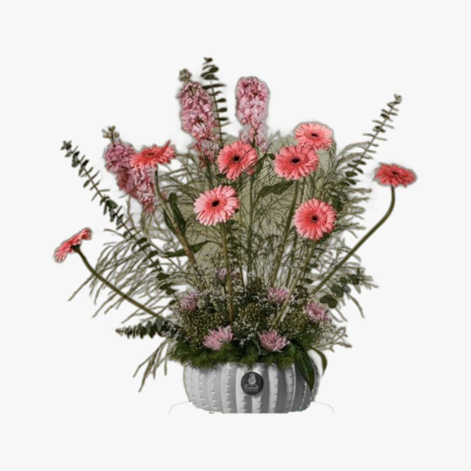 Pink Silver Vase