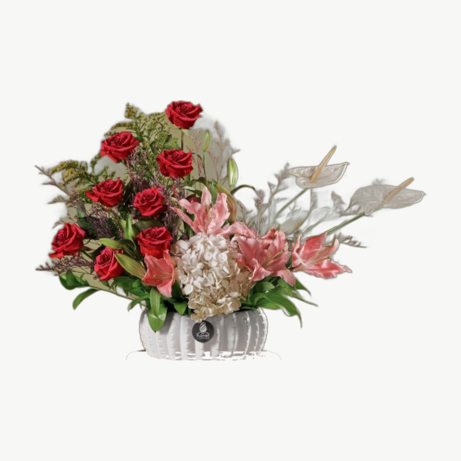 Red Rose Vase