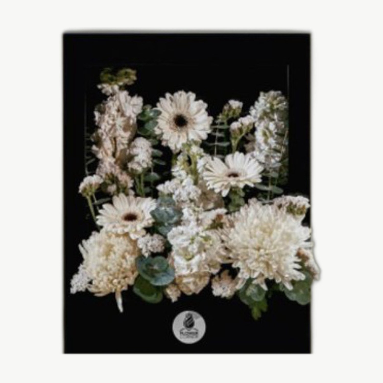 White Flower Frame