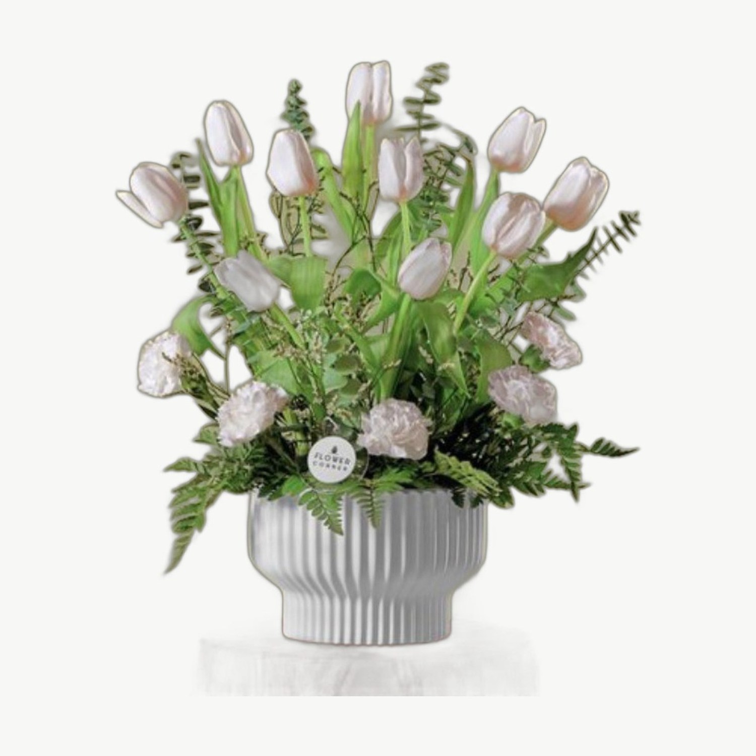 White Tulip Vase
