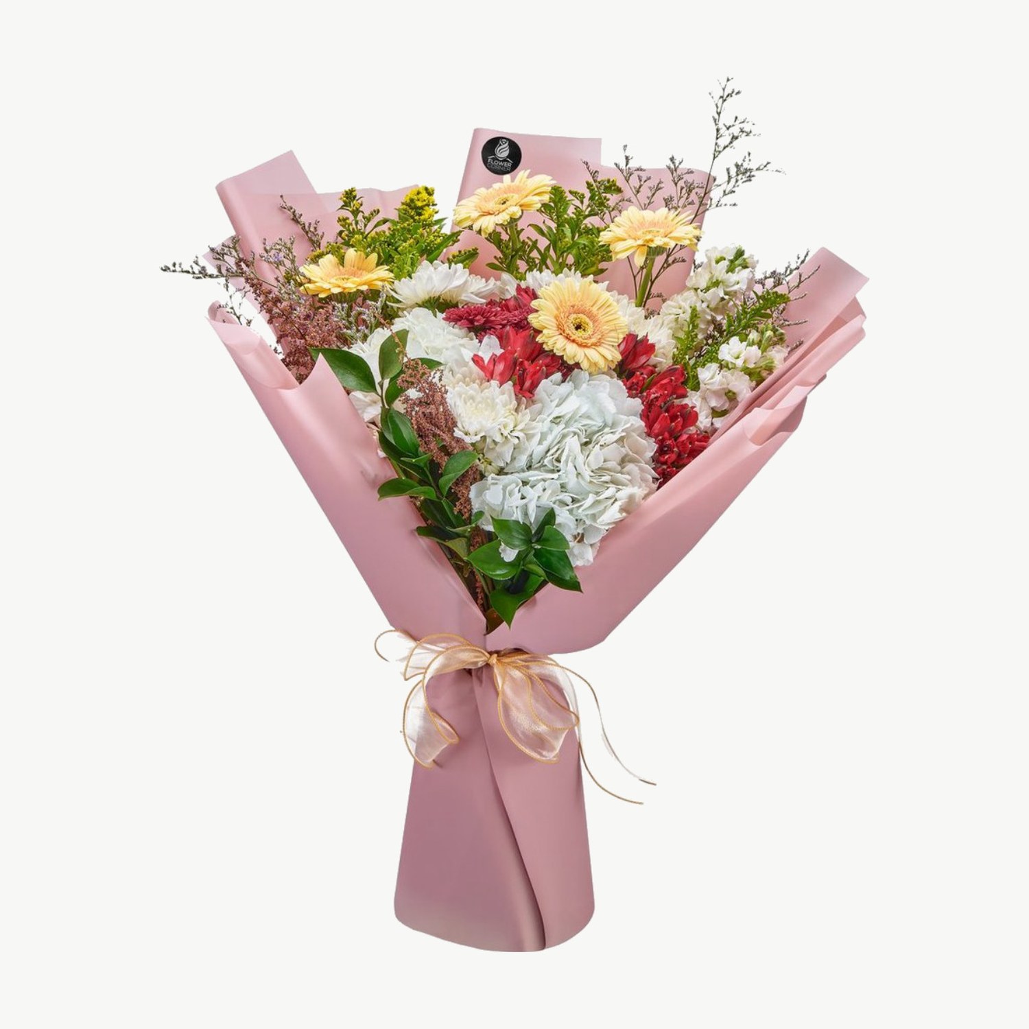 Peach Rose & Lily Bouquet