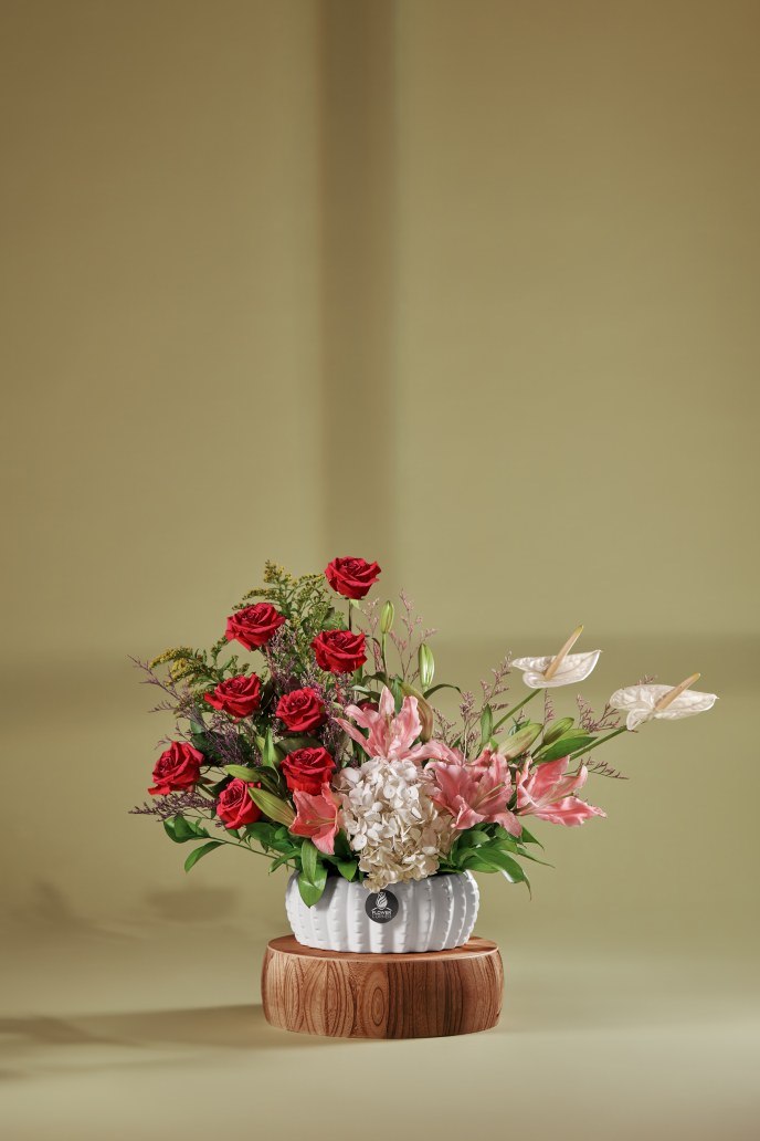 Heavenly Fragrance Vase Arrangement — Studio Series arrangement by Flower Corner, Sharjah