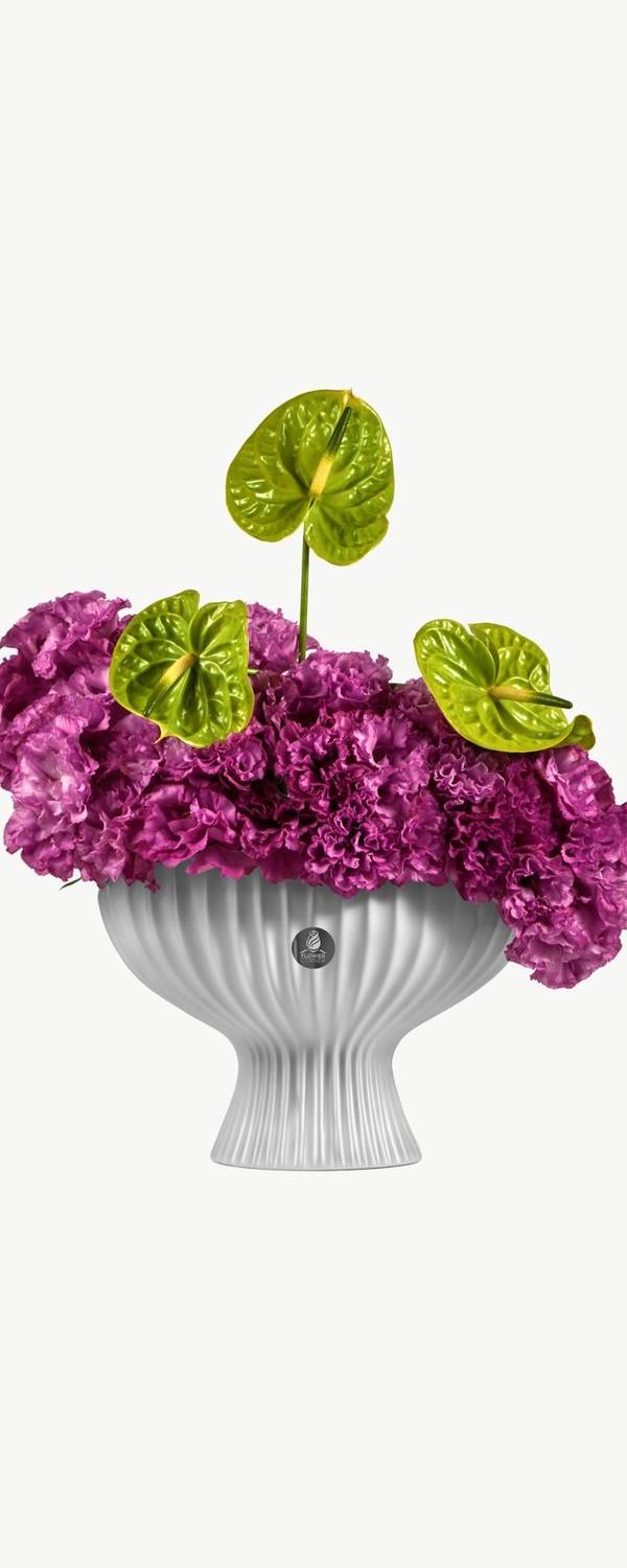 Amethyst Anthurium Vase