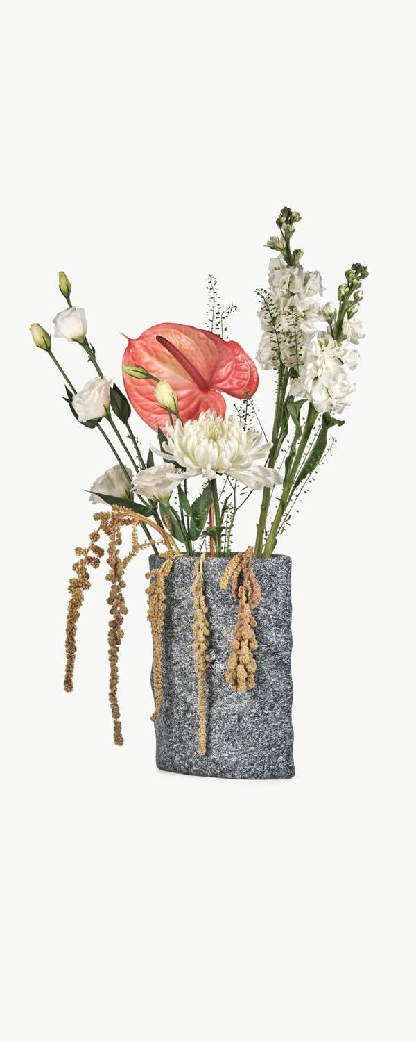 Coral Anthurium Vase