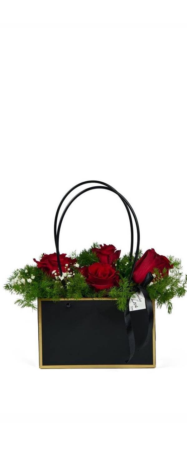 Red Rose Noir Bag