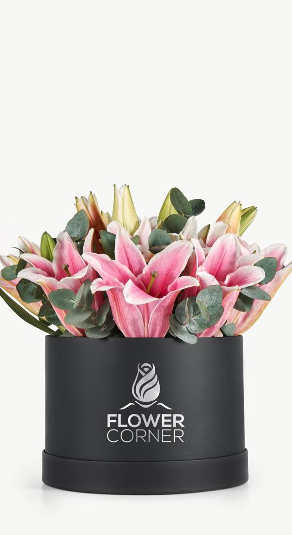 Blush Pink Lily Hat Box