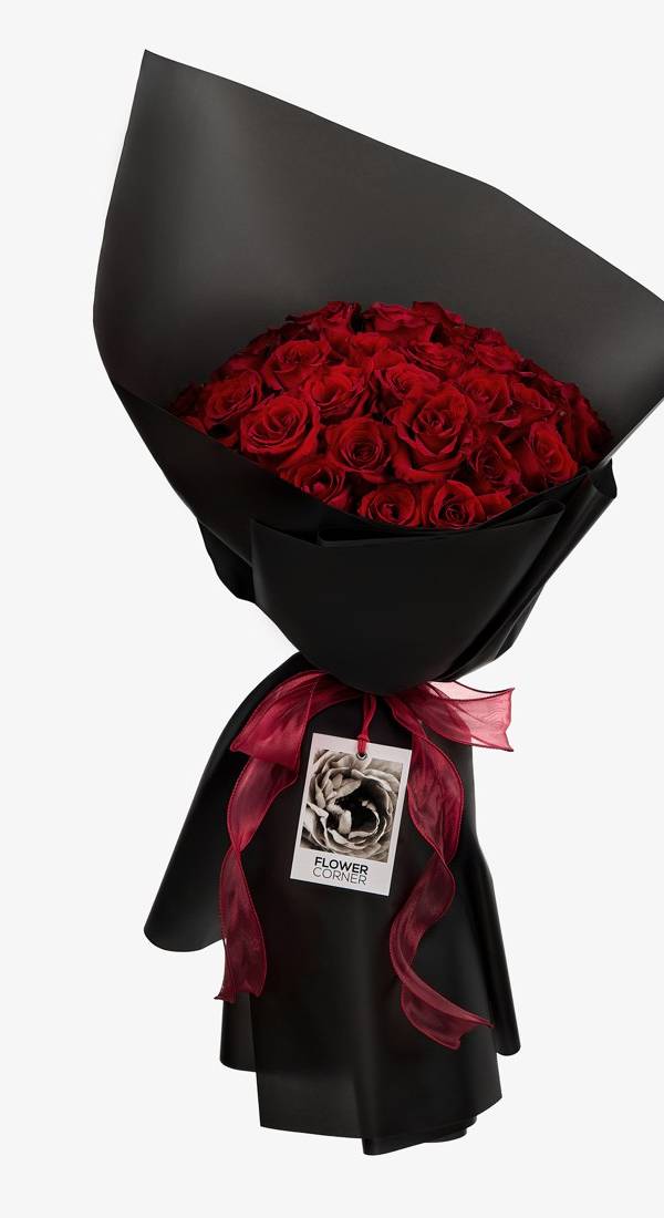 Midnight Velvet Red Rose Bouquet