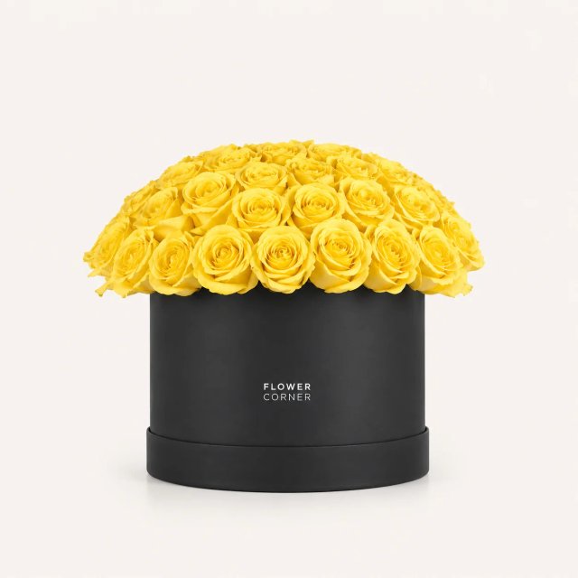 Rose Box Medium — Yellow / Black