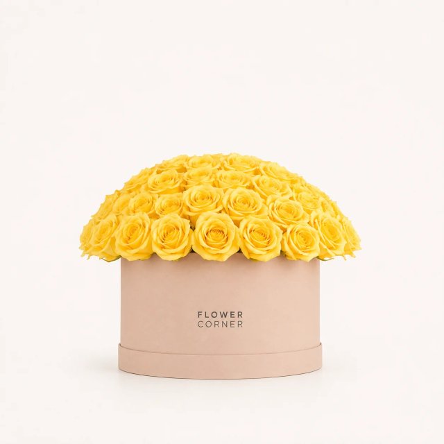 Rose Box Medium — Yellow / Nude