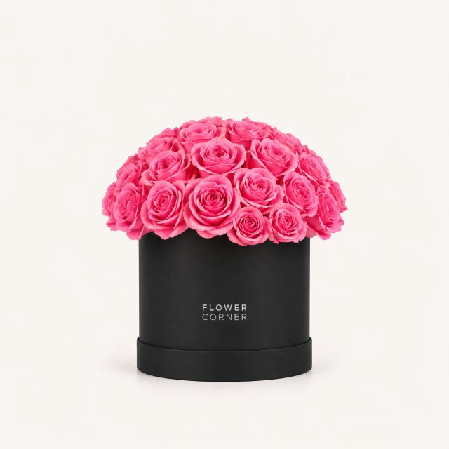 Rose Box Small — Pink / Black