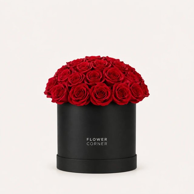 Rose Box Small — Red / Black