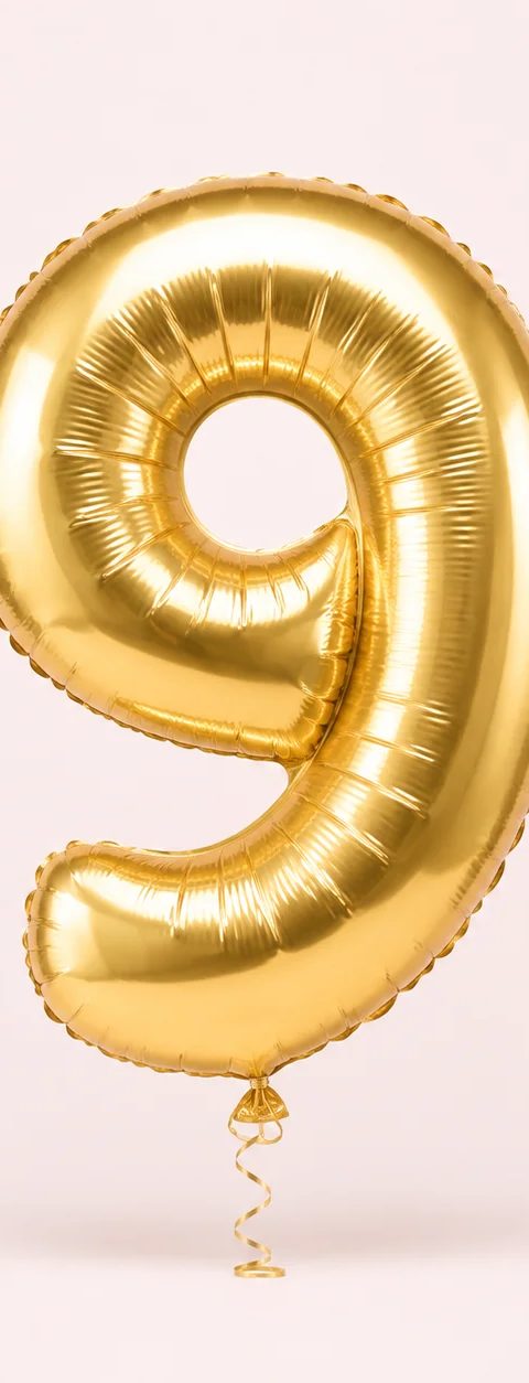 Number 9 balloon