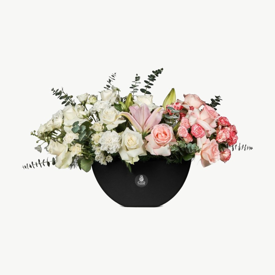 Blush Orchid & Anthurium Bowl