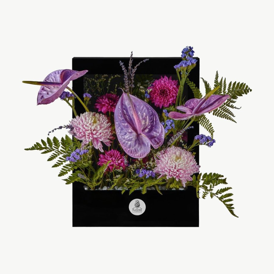 Crimson Anthurium Acrylic Frame