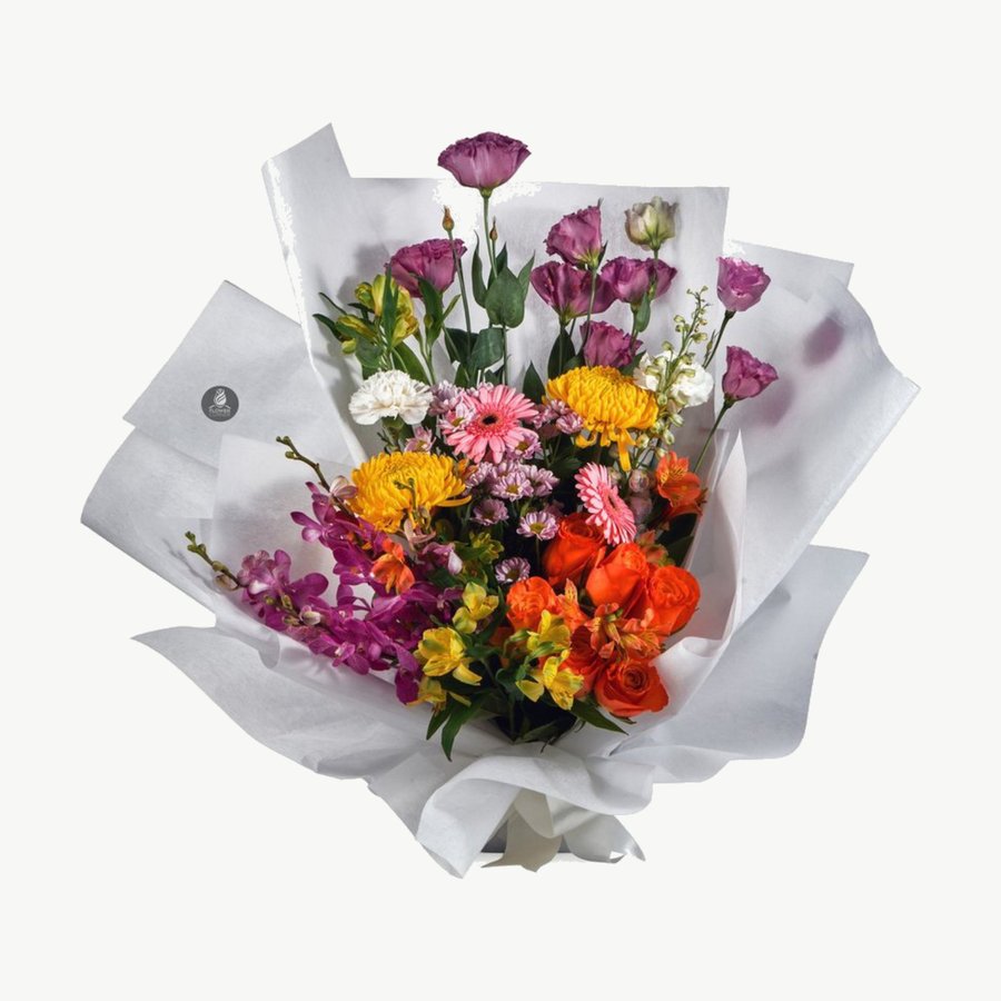 Pink Gerbera and Rose Bouquet