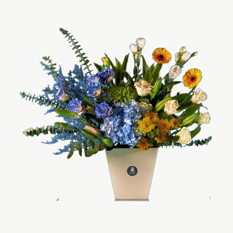 Blue & Orange Vase