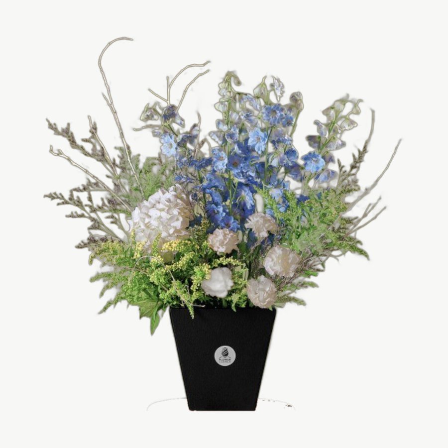 Blue Delphinium Vase