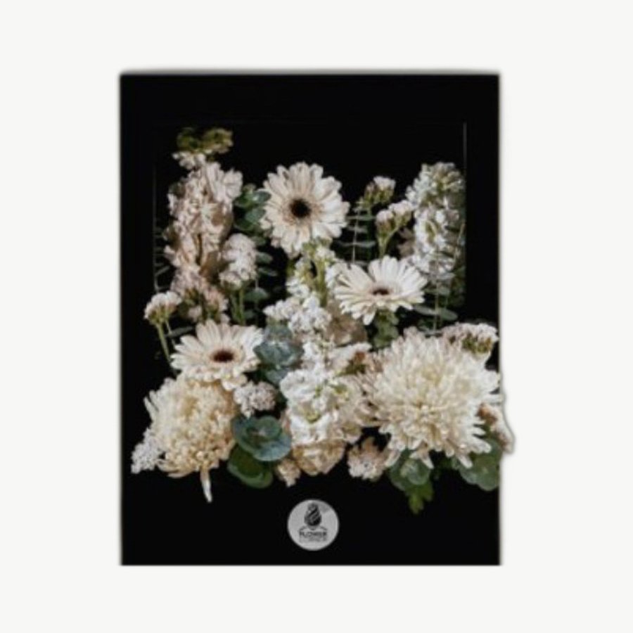 White Flower Frame