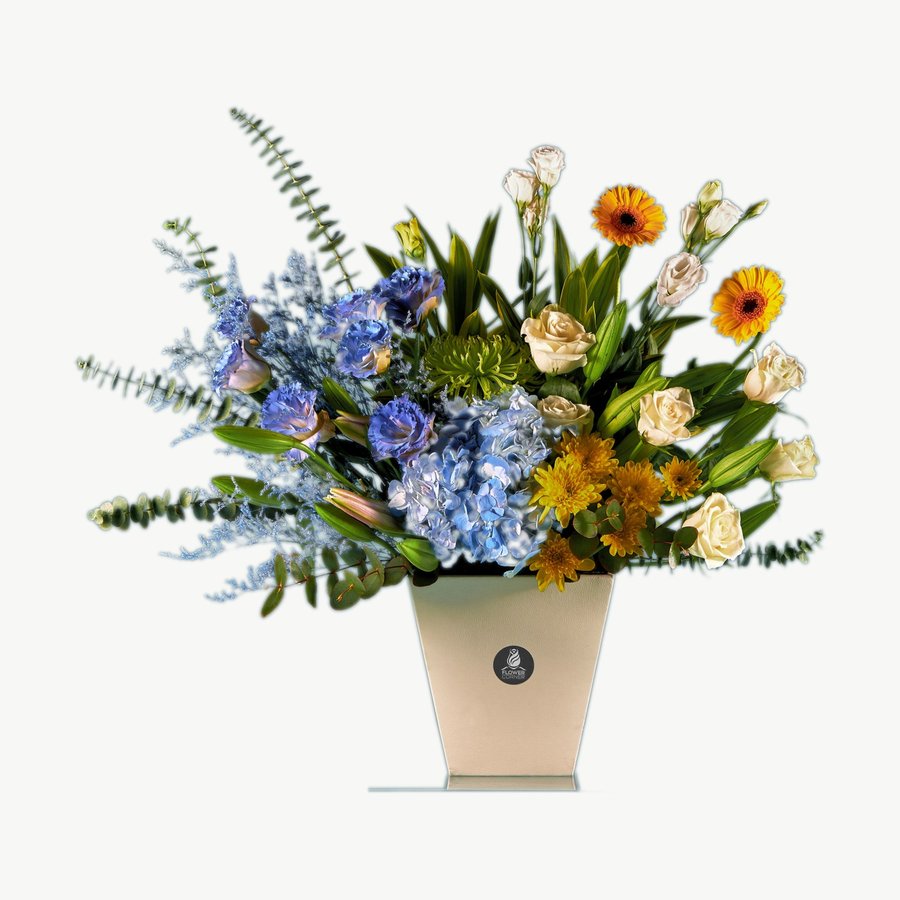 Blue & Orange Vase