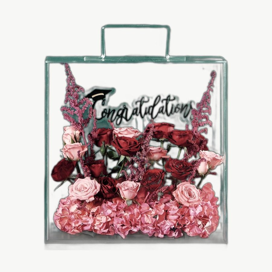 Congrats Flower Frame
