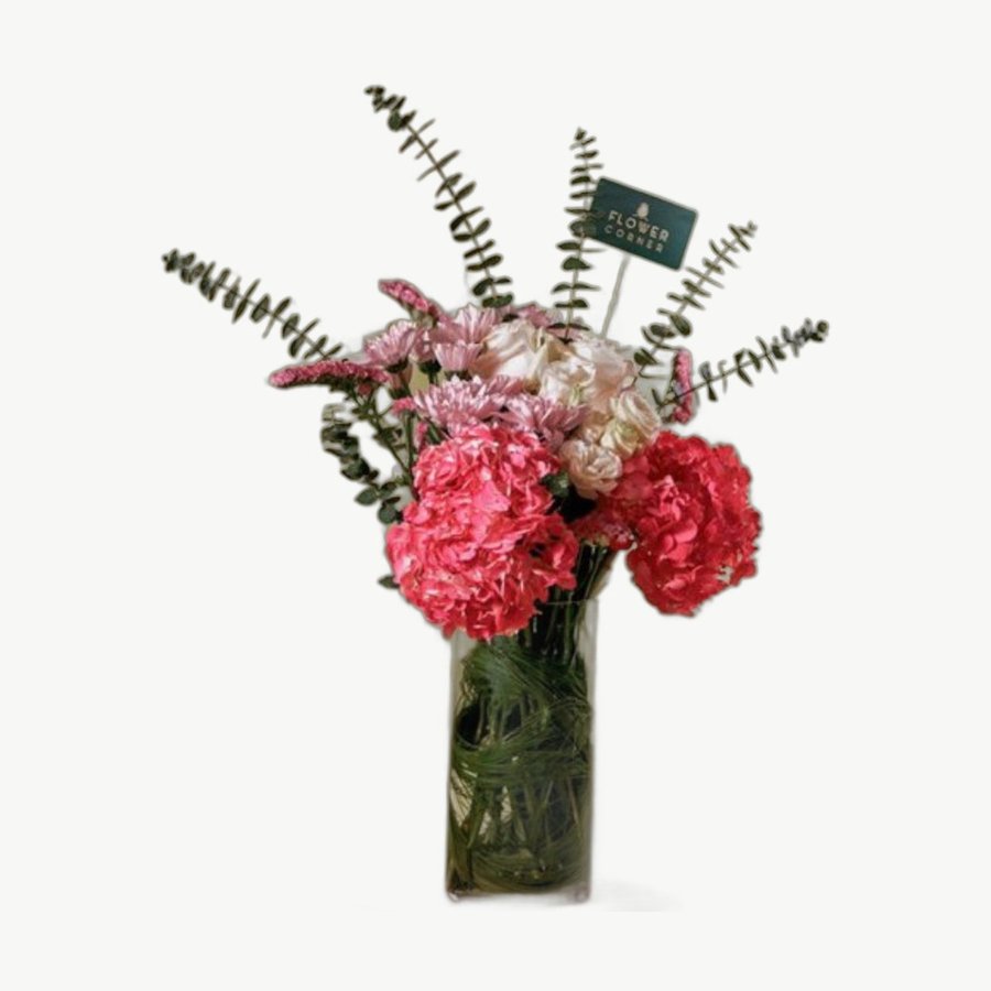 Pink Rose Vase
