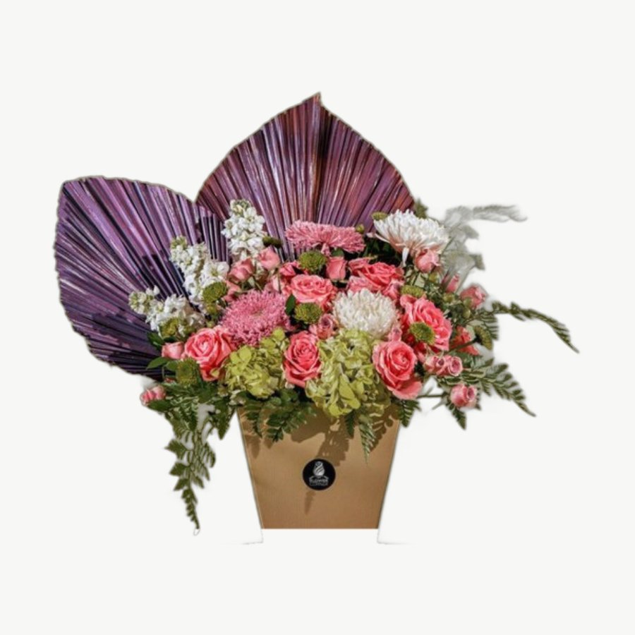 Purple Palm Pot