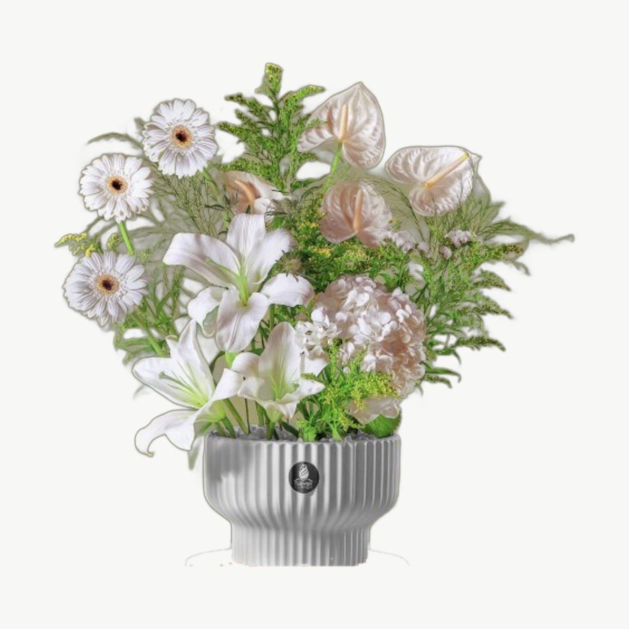 Soft White Vase