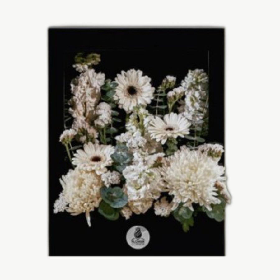 White Flower Frame