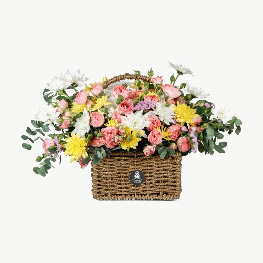 Peach Melba Basket