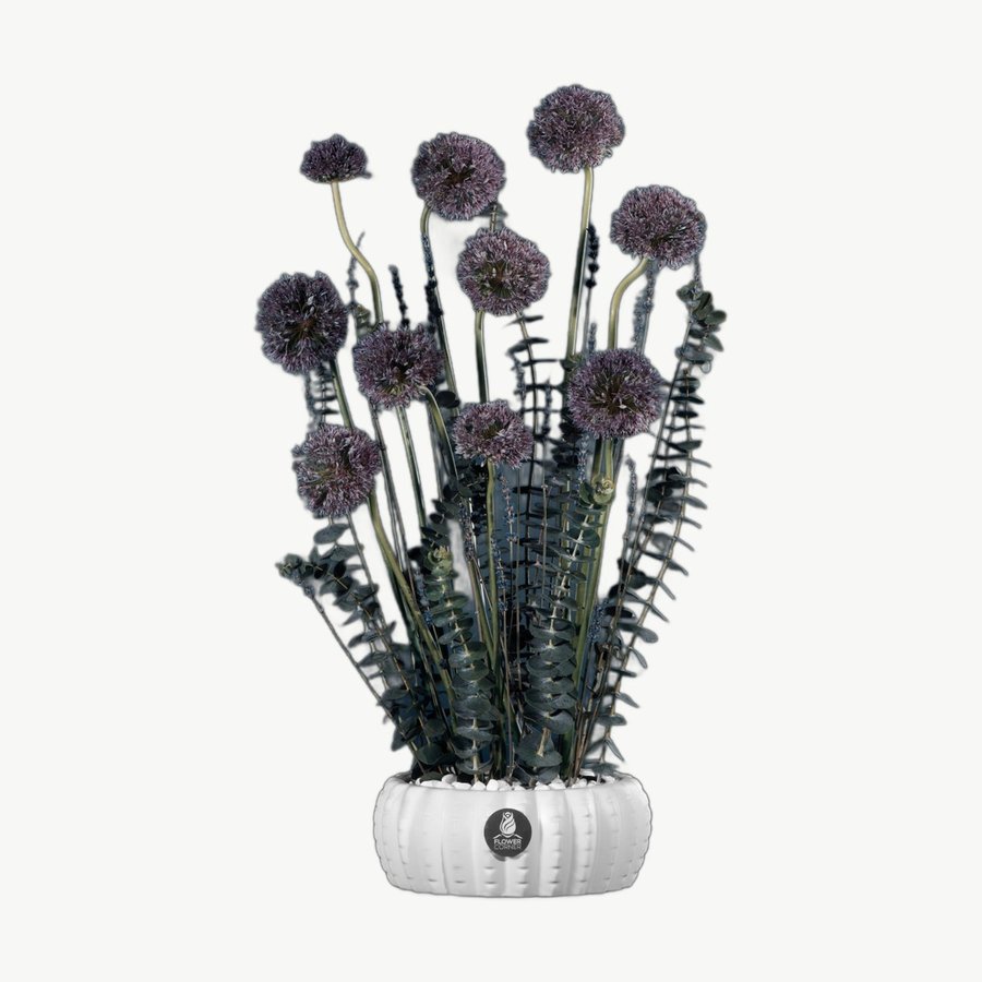 Purple Allium Vase