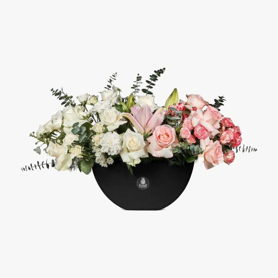 Blush Orchid & Anthurium Bowl