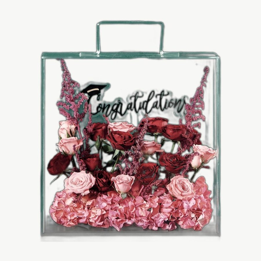 Congrats Flower Frame