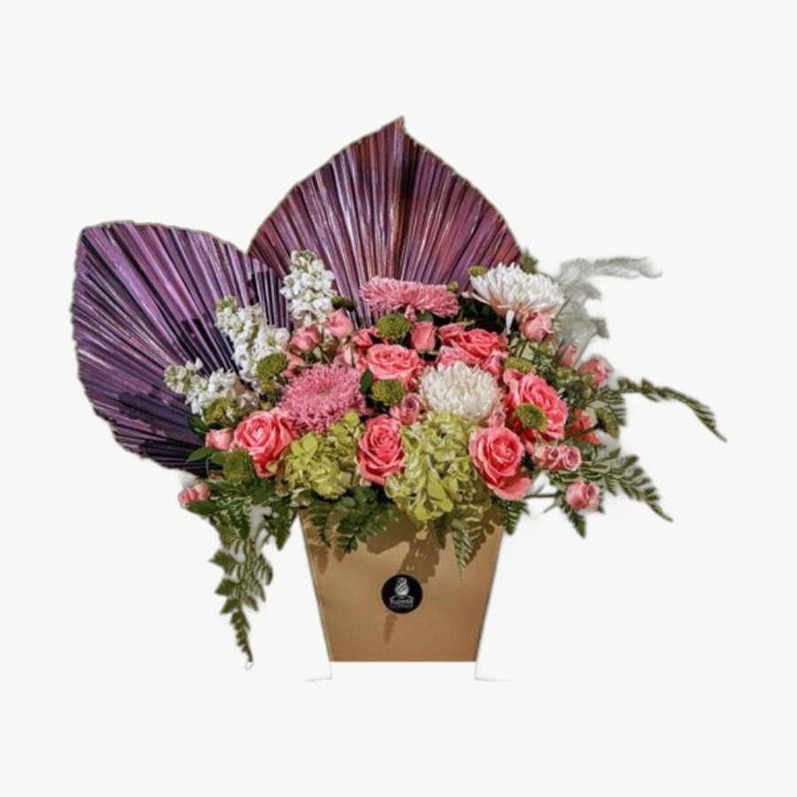 Purple Palm Pot