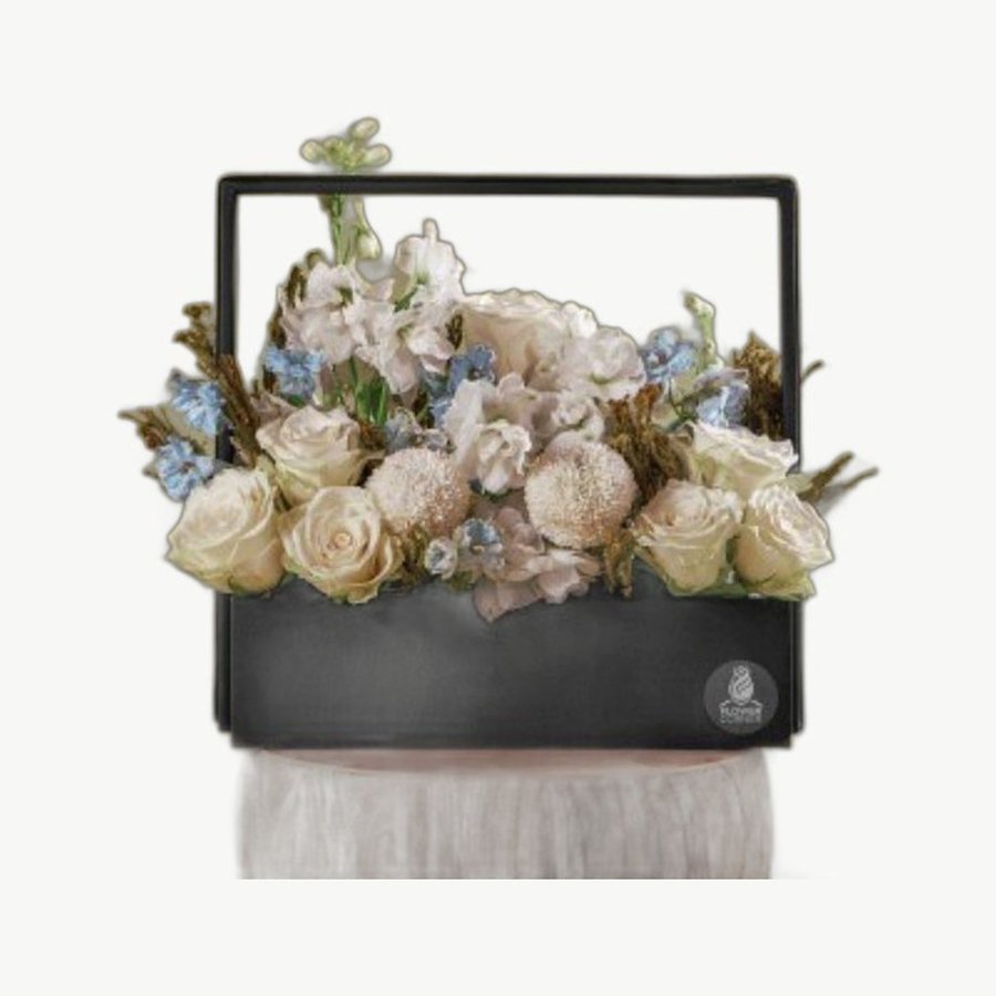 White Flower Bag