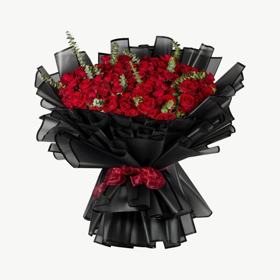 Midnight Velvet Red Rose Bouquet