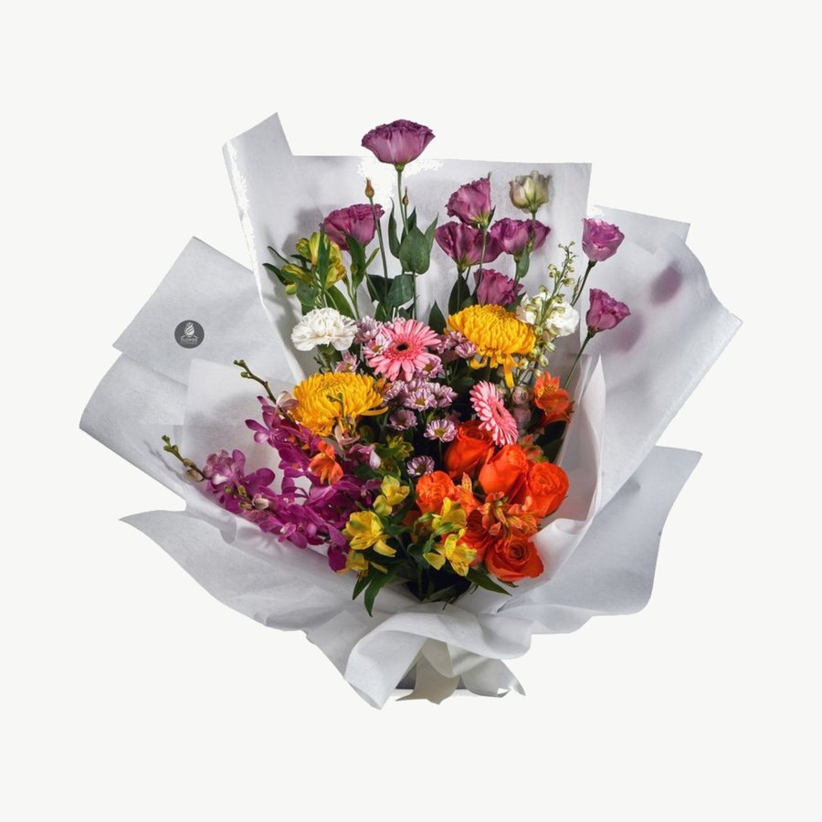Pink Gerbera and Rose Bouquet