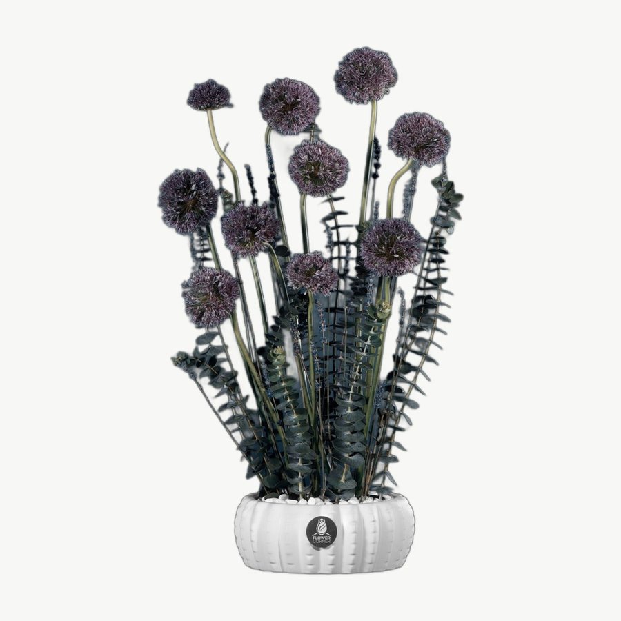 Purple Allium Vase